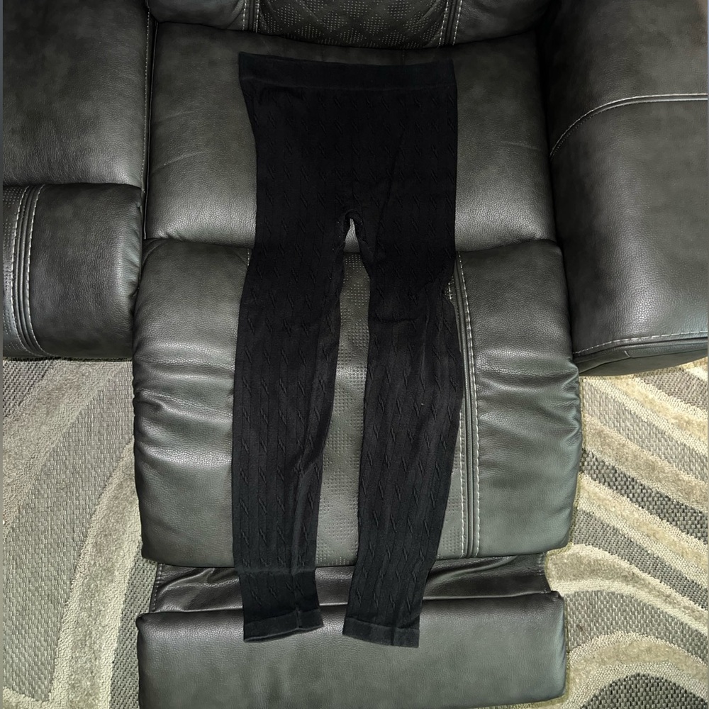 No Boundaries Black Knit Leggings